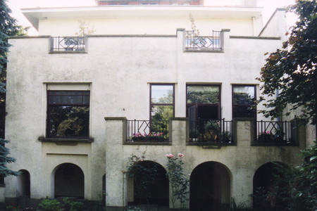 Rue Jean-Gérard Eggericx 16, Woluwe-Saint-Lambert, élévation de la façade arrière (© SPRB-BDU, photo 2003)