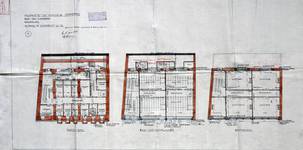 Rue du Lombard 5-9, Bruxelles, plan des niveaux, AVB/TP 3969 (1908)