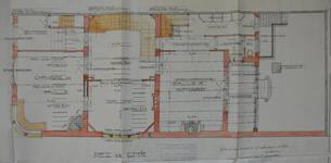 Hôtel Sigart, Avenue Louise 413, Bruxelles Extension Est, plan du rez-de-chaussée, AVB/TP 1865 (1911)