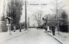 Dieweg 73, Uccle, carte postale, portail du jardin (© Collection cartes postales du Fonds Belfius – Académie royale de Belgique)