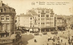 Ingang lavatory,  Fontainasplein, Brussel, postkaart (Prentkaartenverzameling van het Belfius Fonds – Académie royale de Belgique)