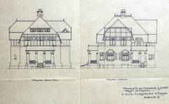 Koninklijke Baan 239-241, Koksijde, opstanden hoofdgevel en zijgevel(© Fondation CIVA Stichting/AAM, Brussels /Paul Hamesse)