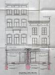 Liétart, Rue Neuve 63-63a-67, Bruxelles, projet de transformation, élévation des façades avant, AVB/TP 32530 (1926)