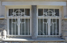 Avenue de la Jonction 12, Saint-Gilles, fenâtre de la façade principale (© CM, photo 2017)