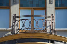 Avenue de la Jonction 14, Saint-Gilles, balcon (© APEB, photo 2017)