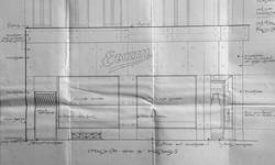 Etam, Rue des Fripiers 1, Bruxelles, projet de transformation, détail de la vitrine, AVB TP 34 854 (1929)