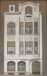 Franz Merjaystraat 197, Elsene, tekening gevel, archieven familie Hamesse