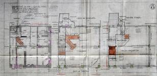 Canada Furs, Rue Neuve 80, Bruxelles, projet de transformation, plan des niveaux, AVB/TP 31933 (1923)