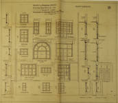 Boulevard Brand Whitlock 31, Woluwe-Saint-Lambert, élévation de la façade arrière et menuiserie (© Fondation CIVA Stichting/AAM, Brussels/ Paul Hamesse)