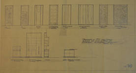 Avenue des Croix de Feu 295, Bruxelles Laeken, dessin des menuiseries intérieures (©  Fondation CIVA Stichting/AAM, Brussels/ Paul Hamesse)